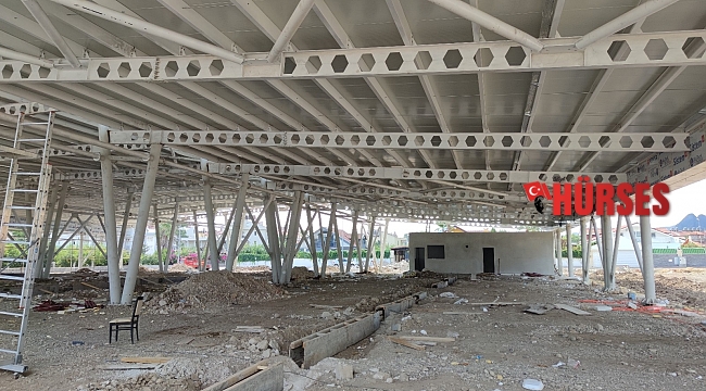 Arslanbucak kapalı pazar yerinde sona gelindi