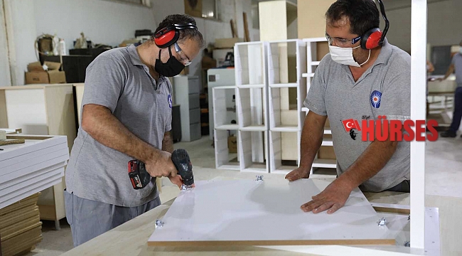 Büyükşehir atölyelerinde üretimle tasarruf sağlanıyor