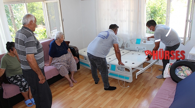 Büyükşehir'den 15 kişiye tam donanımlı hasta yatağı