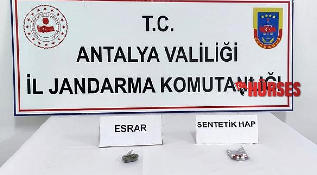 Durdurulan araçtan uyuşturucu çıktı