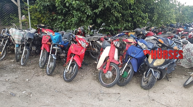Finike'de motosiklet denetimi