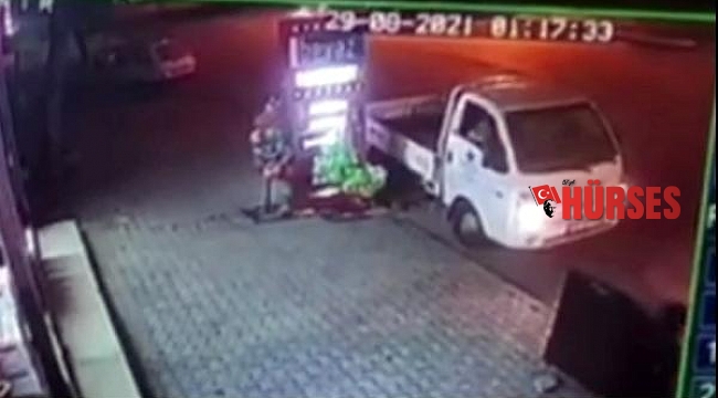 Freni patlayan otomobili, bedenlerini siper ederek durdurdular
