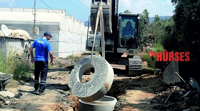 Gazipaşa'da kanalizasyon çalışması