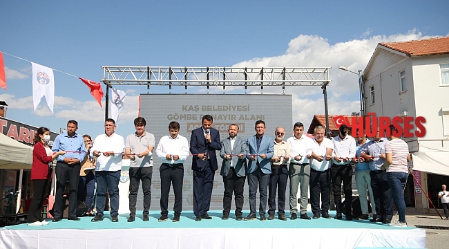 Kaş'ta, Gömbe Panayır Alanı törenle açıldı
