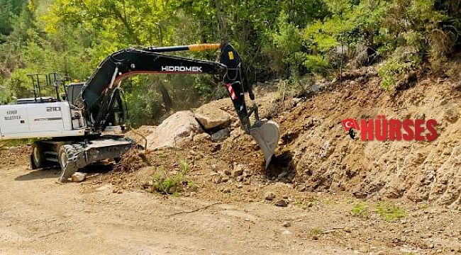 Kemer Belediyesi'nden yayla yollarında çalışma