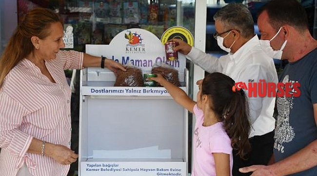 Kemer'de 'Askıda maman olsun' kampanyası