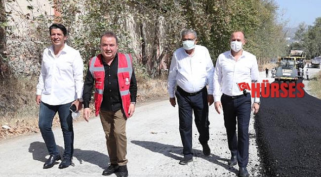 Kırkgöz yolu sıcak asfaltla kaplanıyor