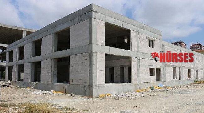Serik Kültür Merkezi Düğün Salonu kaba inşaatı tamamlandı