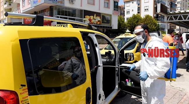 Servis ve taksiler ücretsiz dezenfekte edilecek