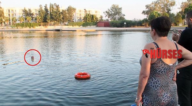 Titreyengöl'e giren Rus turist zor çıkarıldı