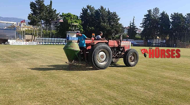 Alanya'da çim sahalara kışlık bakım