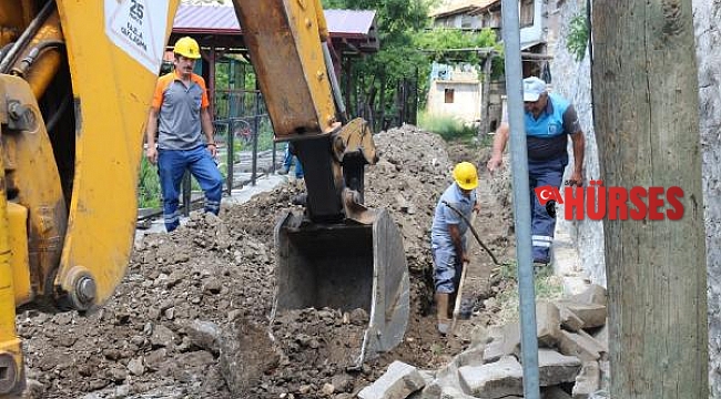 İbradı'da yağmur suyu çalışması