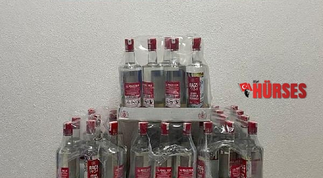 Kemer'de kaçak içki operasyonu