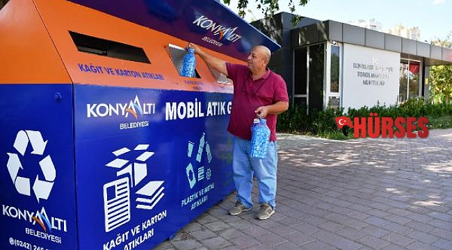 Konyaaltı'nda mahallelere mobil atık getirme merkezi