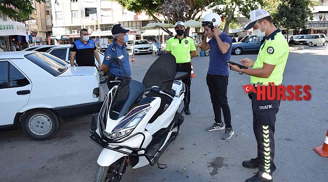 Kumluca'da kask ve plaka takmayana af yok