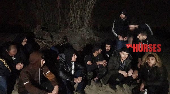 Manavgat'ta 15 kaçak göçmen saklandıkları sazlıkta yakalandı