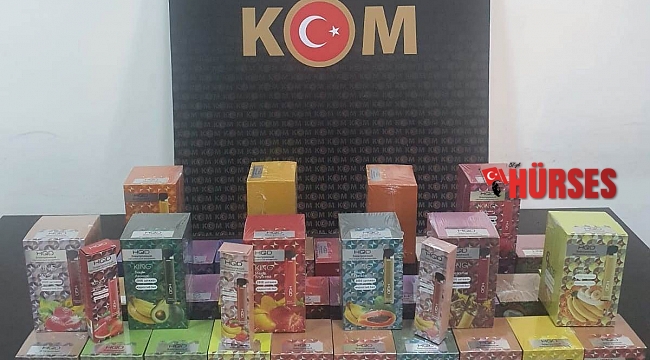 Manavgat'ta 237 adet gümrük kaçağı elektronik sigara ele geçirildi