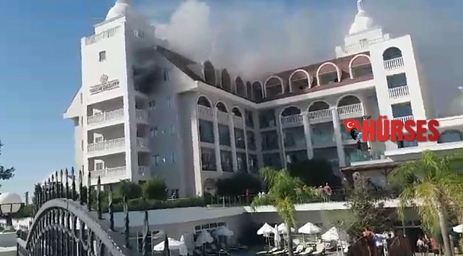 Manavgat'ta 5 yıldızlı otelde yangın paniği