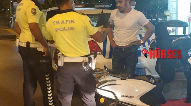 Manavgat'ta motosiklet denetimi