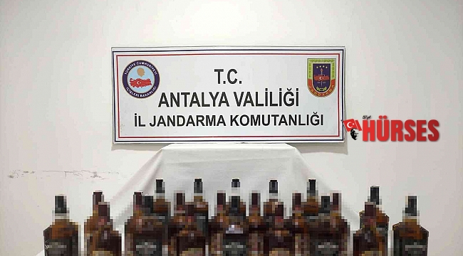 Manavgat'ta sahte-kaçak içki operasyonu