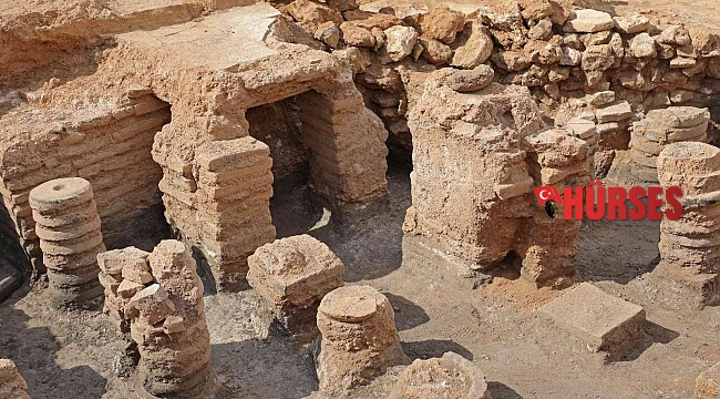 Antik hamamdaki kalorifer sistemi gün yüzüne çıktı