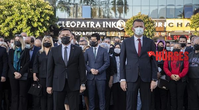 Atatürk, Alanya'da anıldı