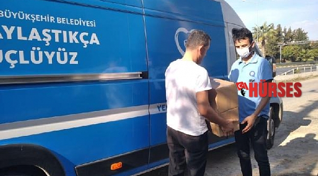 Büyükşehir Alanya'da ihtiyaç sahiplerinin yanında