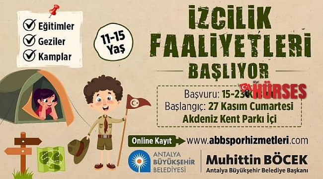 Büyükşehir Belediyesi izcilik faaliyetleri başlıyor