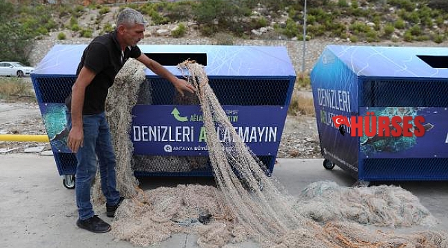 Büyükşehir'den, 'Denizleri Ağlatmayın' konteynırı