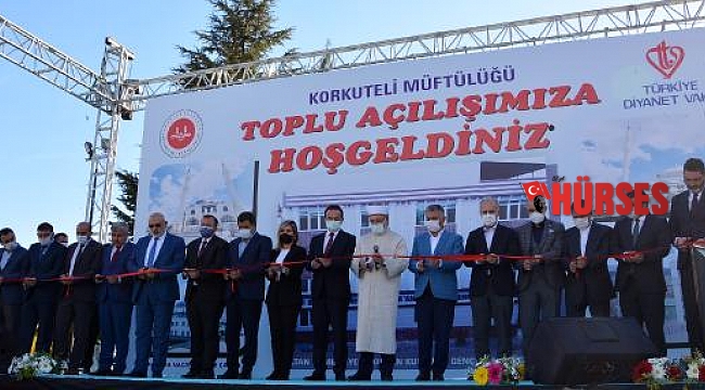 Diyanet İşleri Başkanı Erbaş, Korkuteli'de açılış törenine katıldı