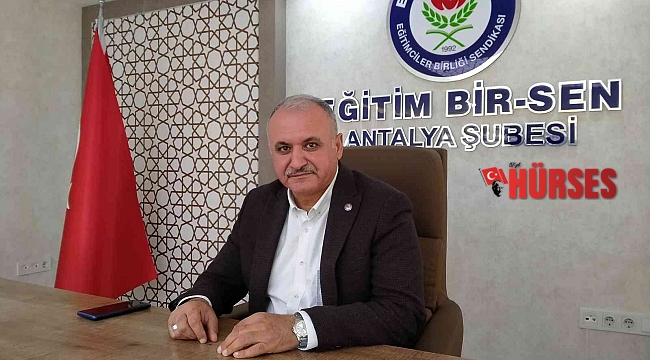 Eğitim Bir Sen Antalya Şube Başkanı Miran: "Öğretmenlere, en büyük hediye Meslek Kanunu"