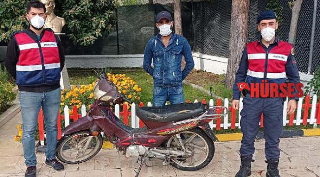 Finike'de çalınan motosikletine iki hafta sonra havuştu