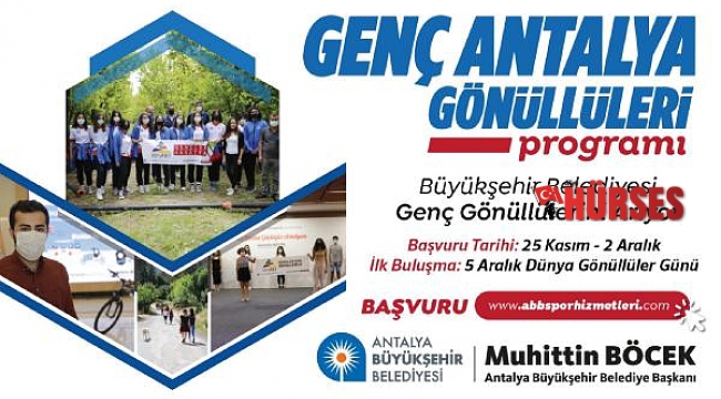 Genç Antalya Gönüllüleri başvuruları başladı
