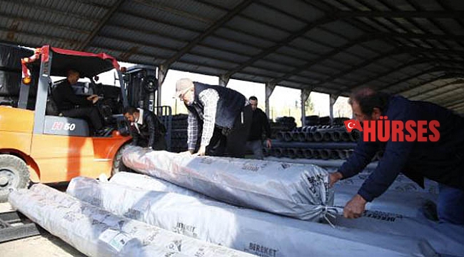 Büyükşehir'den çiftçiye sera naylonu desteği
