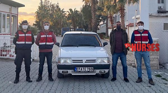Çalınan otomobil piknik alanında bulundu