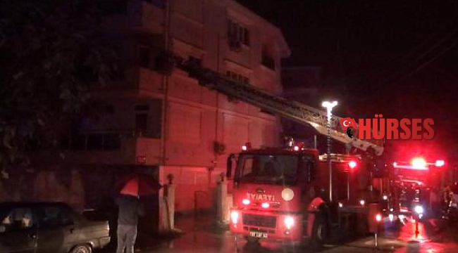 Elektrikli sobadan çıkan yangın korkuttu