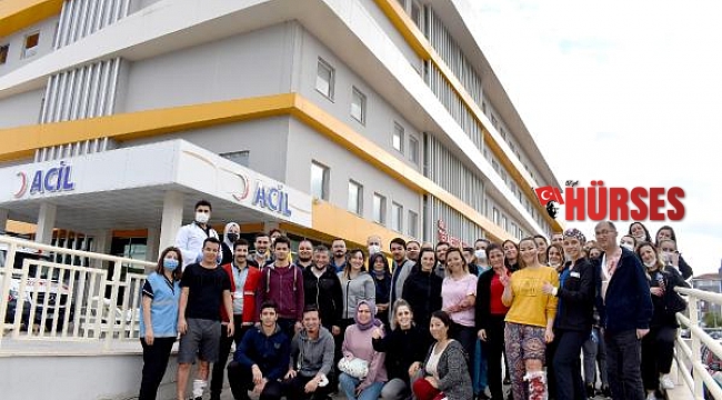 Hastanede film gibi tatbikat