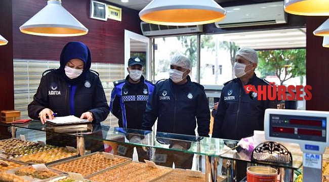 Kepez'de yılbaşı denetimi