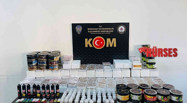 KOM ekiplerinden sigara ve tütün baskını