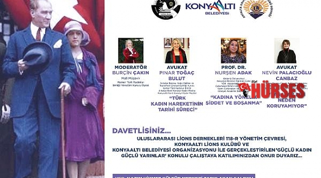 Konyaaltı'nda Güçlü Kadın Güçlü Yarınlar Çalıştayı