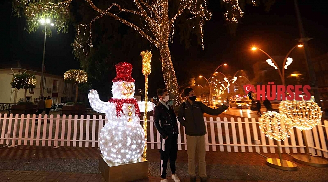 Manavgat, yeni yıl öncesi ışıl ışıl