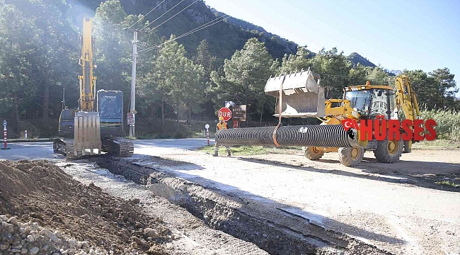 Üç ilçede 3 bin 150 metre drenaj hattı çalışması