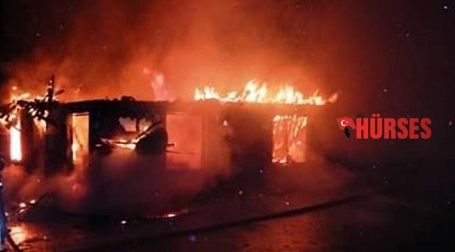 Yeni evli çiftin eviyle birlikte paraları da yandı