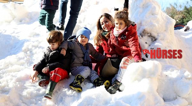 Alanya Belediyesi'nden çocuklara kar sürprizi