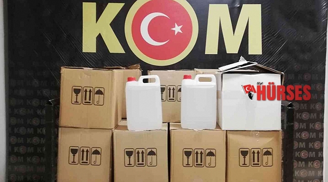 Antalya'da 635 litre sahte alkol ele geçirildi: 8 gözaltı