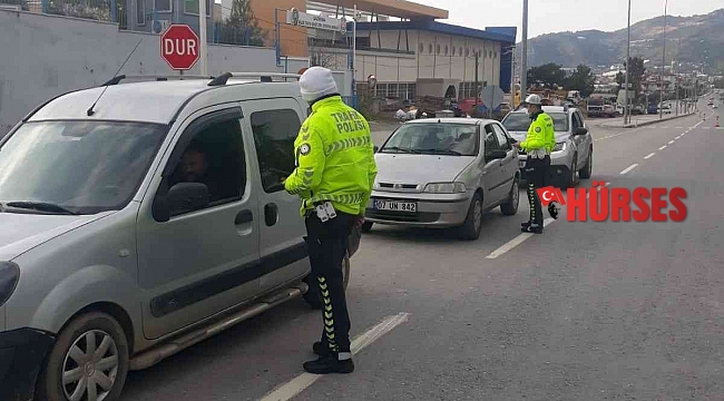 Antalya'da havadan ve karadan trafik denetiminde bin 117 sürücüye ceza