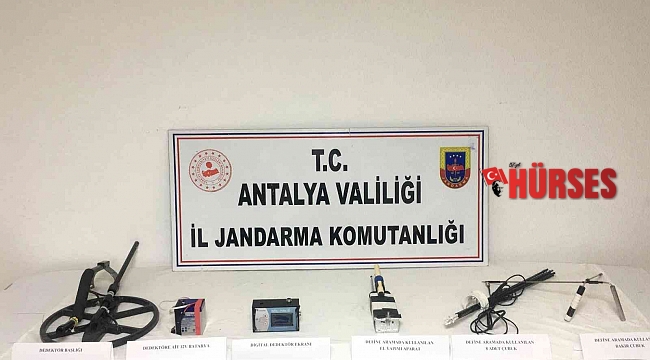Antalya'da kaçak kazı operasyonu