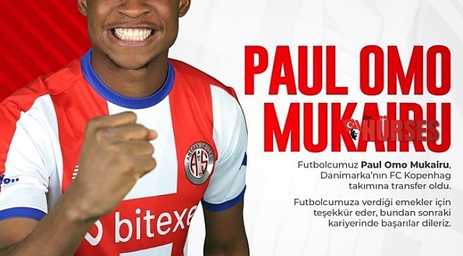 Antalyaspor'da Mukairu Kopenhag'a transfer oldu