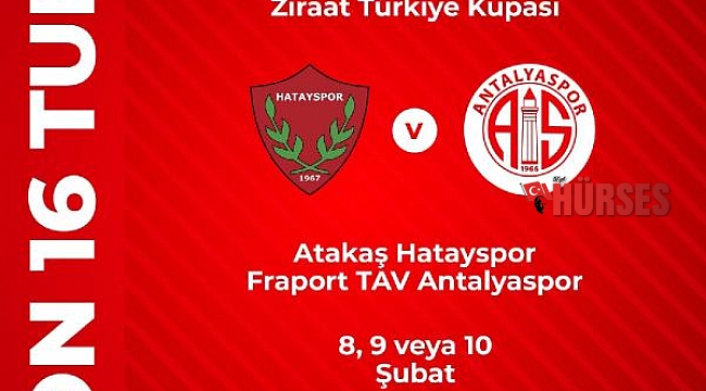 Antalyaspor'un kupada rakibi Hatayspor