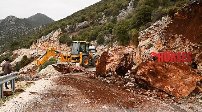 Demre'de heyelan